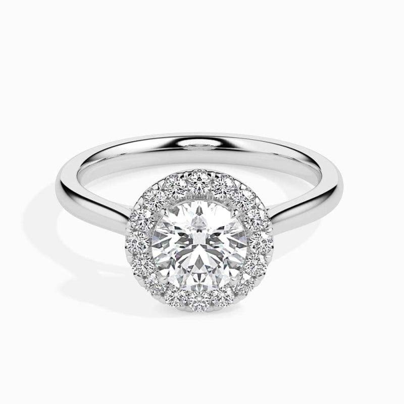 HALO ROUND DIAMOND RING LG
