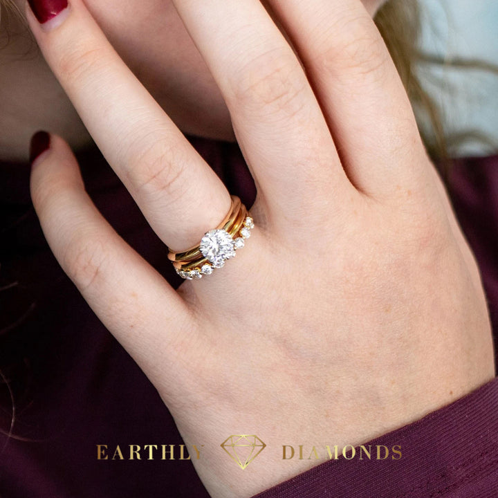 1Ct Solitaire Round Six Prong Ring