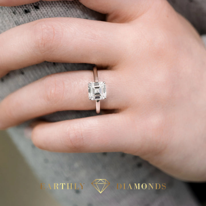 Solitaire Asscher Ring