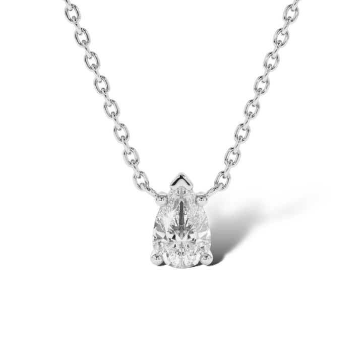Pear Diamond Necklace