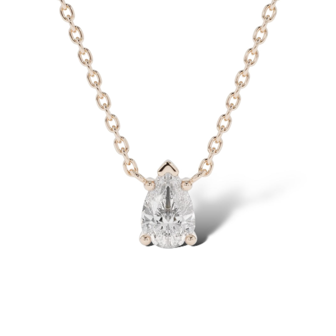 Pear Diamond Necklace