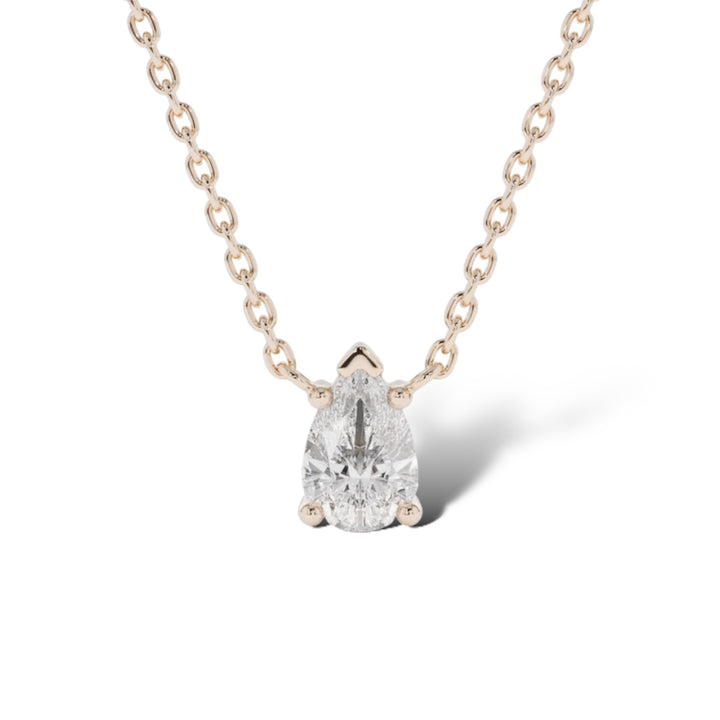 Pear Diamond Necklace