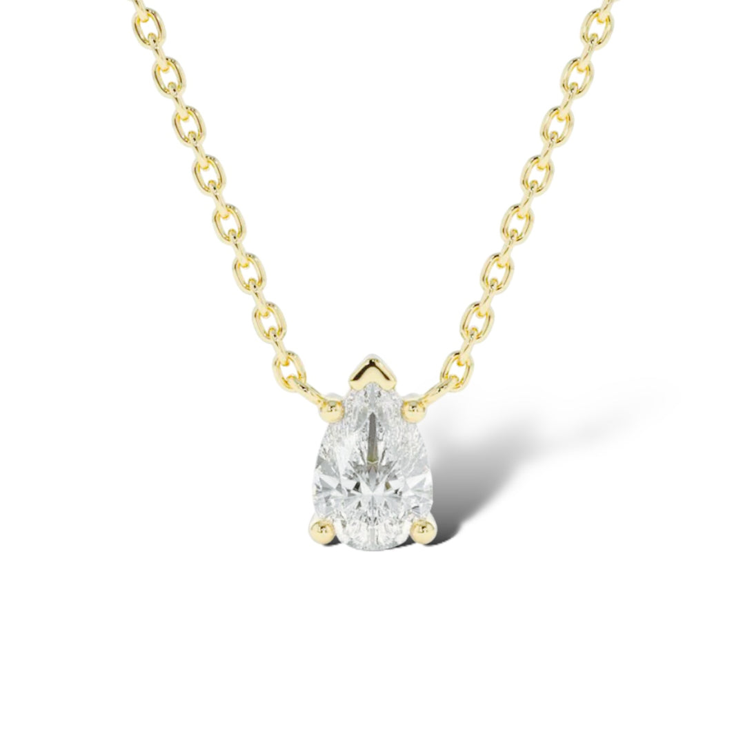 Pear Diamond Necklace
