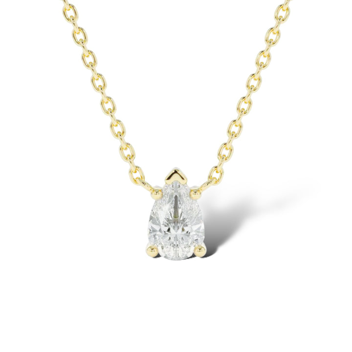 Pear Diamond Necklace