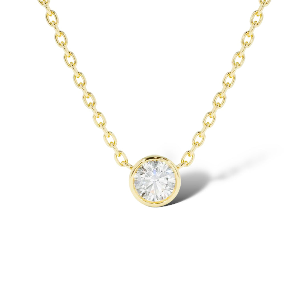 Round Bezel Necklace