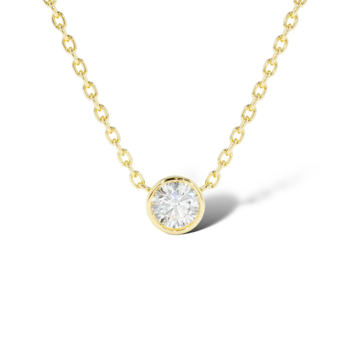 Round Bezel Necklace