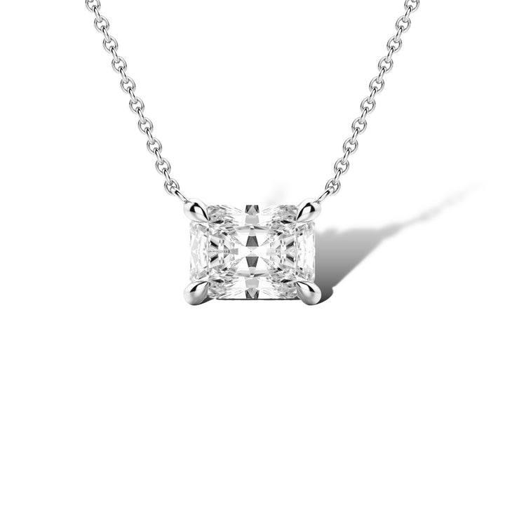 Radiant Horizontal Diamond Necklace