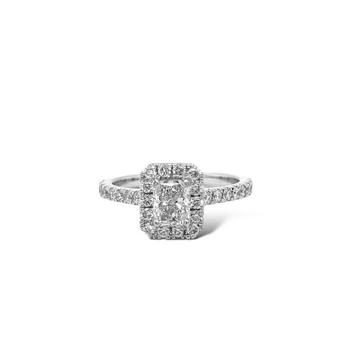 HALO RADIANT DIAMOND PAVE RING LG
