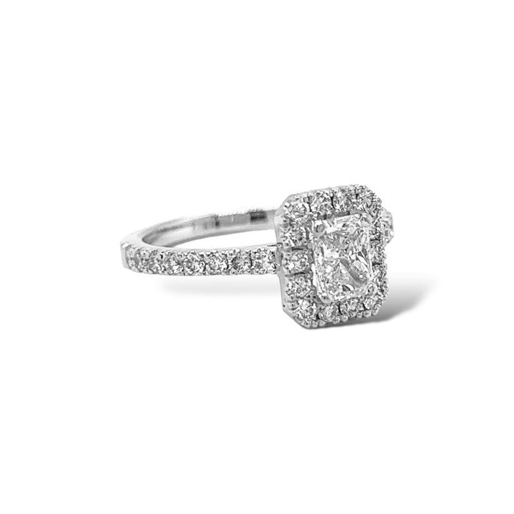 HALO RADIANT DIAMOND PAVE RING LG