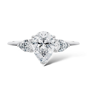 Pear Three Stones Ring LG