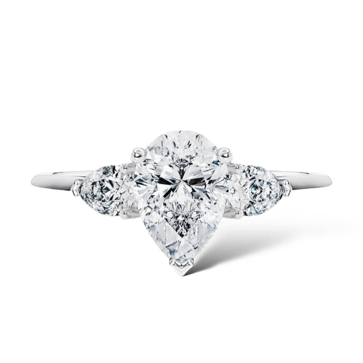 Pear Three Stones Ring LG