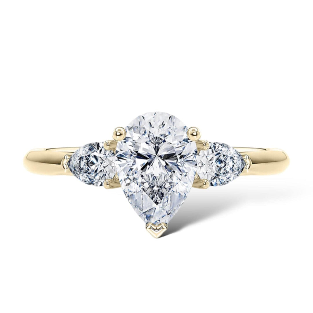 Pear Three Stones Ring LG