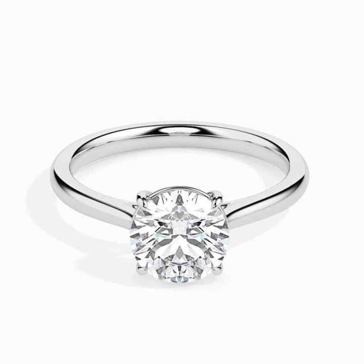 SOLITAIRE ROUND DIAMOND RING LG