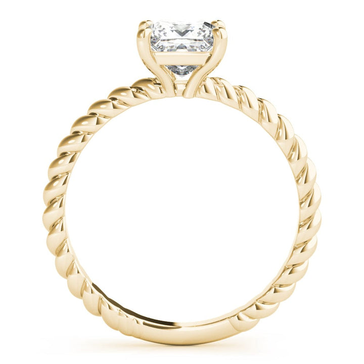 TWISTED SOLITAIRE PRINCESS DIAMOND RING LG