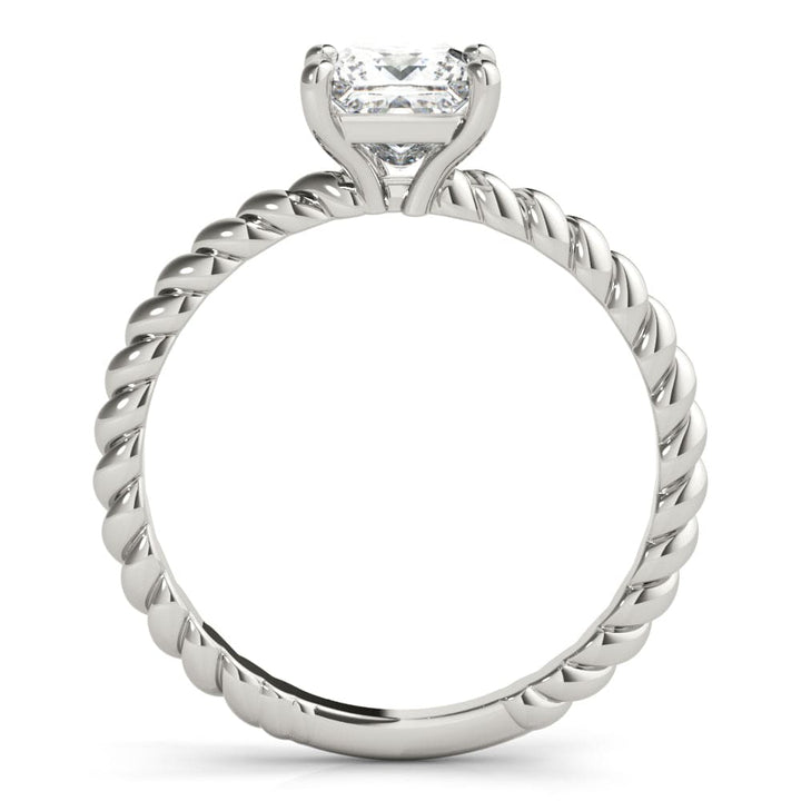 TWISTED SOLITAIRE PRINCESS DIAMOND RING LG