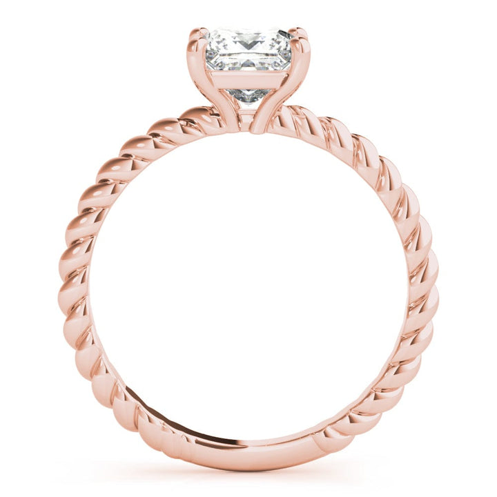 TWISTED SOLITAIRE PRINCESS DIAMOND RING LG
